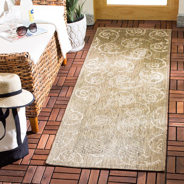 Winston Porter Elianiv Brown/Natural Indoor/ OutdoorWaterproof Easy